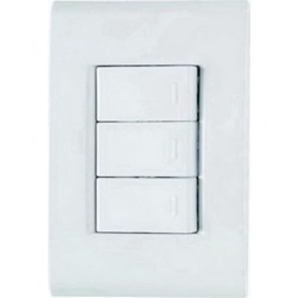 Conjunto 3 Interruptor Simples 10a - Liz - Thony Ferragem