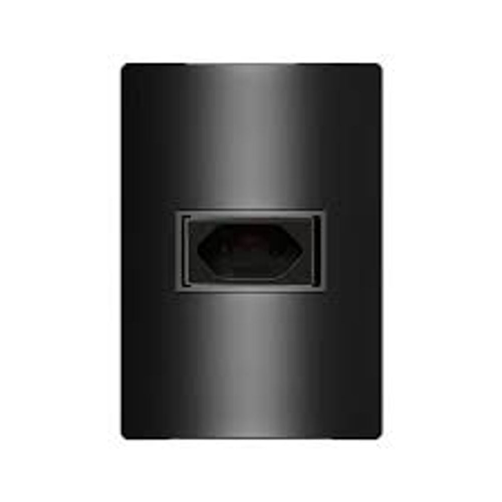 Conjunto Tomada 2p+T 20a 4x2 Carbono Revita Soprano - Thony Ferragem