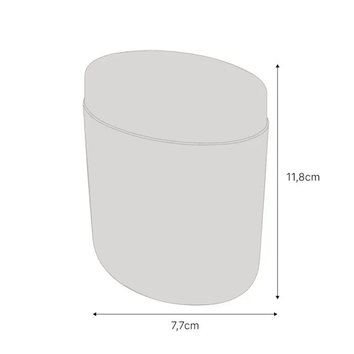 Porta Algodão/Cotonete Azul Atlantic Coza - Thony Ferragem