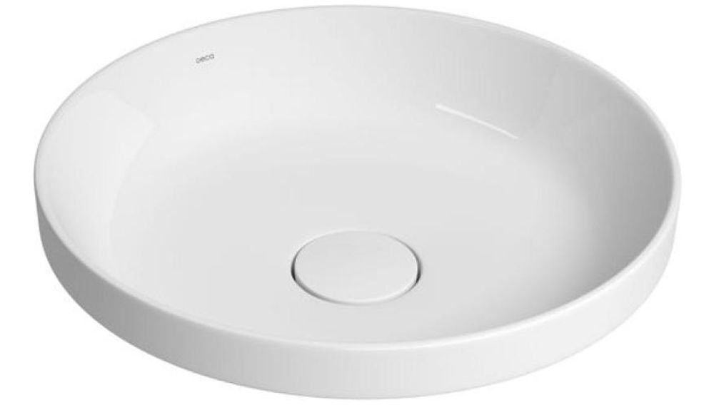 Cuba Sobrepor Deca 40x40 L.22040.17 Redonda Branca Cor Branco - Thony Ferragem