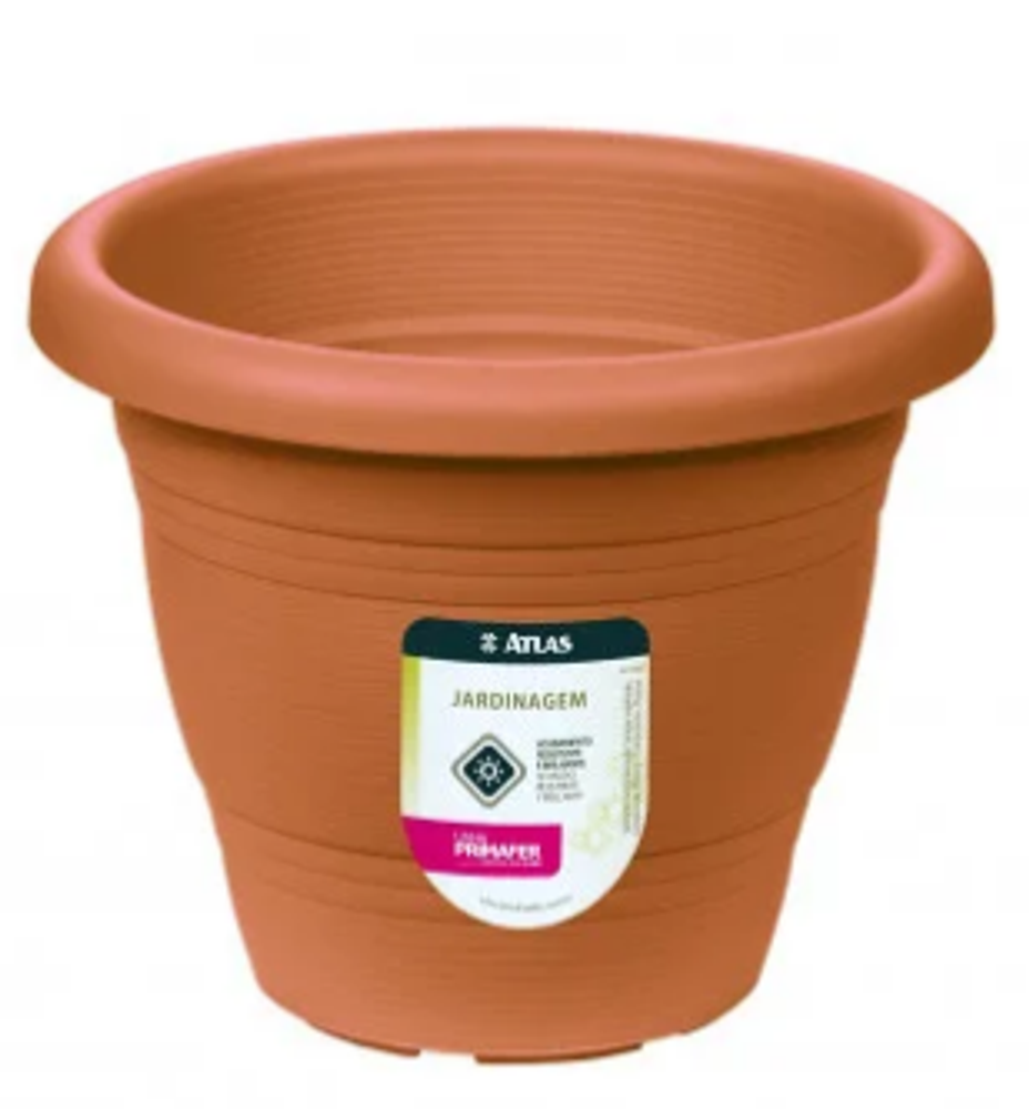 Vaso Jardim Plastico Medio 22cm Ocre - Thony Ferragem