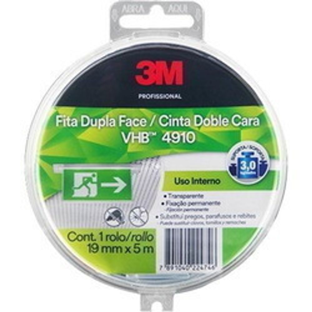 Fita Adesiva Dupla Face Transp. 19mmx5m - Thony Ferragem