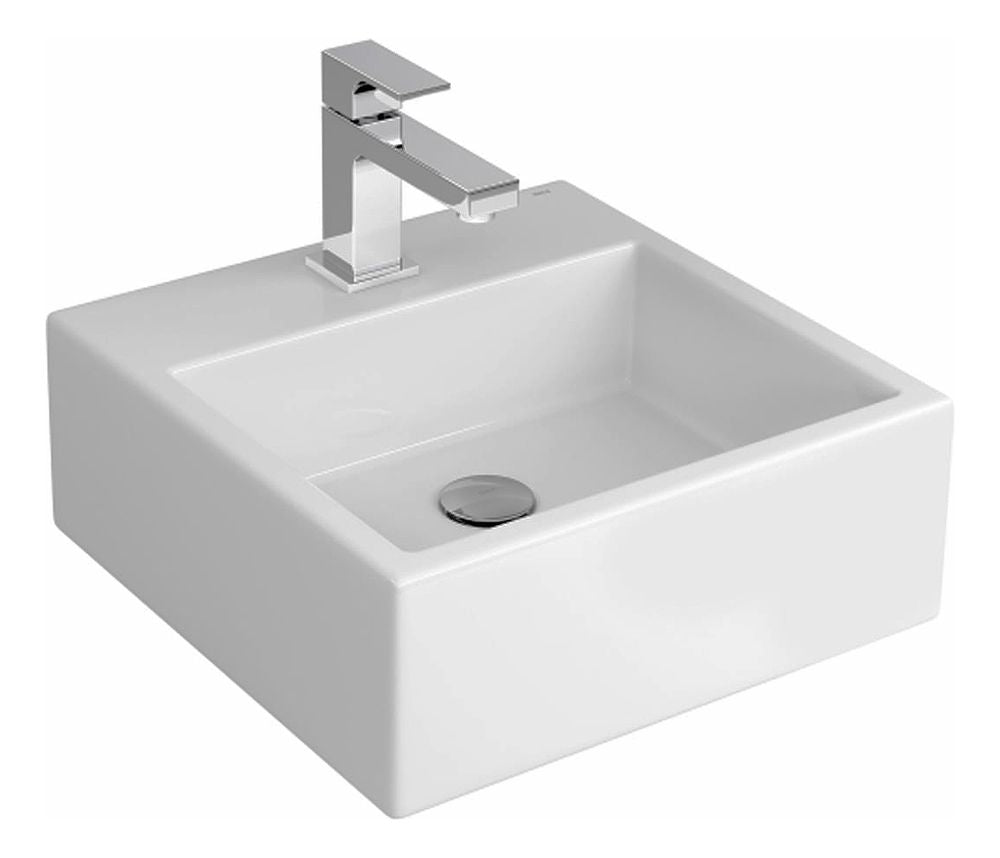 Cuba Sobrepor Quadrada 410mm Branco Gelo Deca - Thony Ferragem