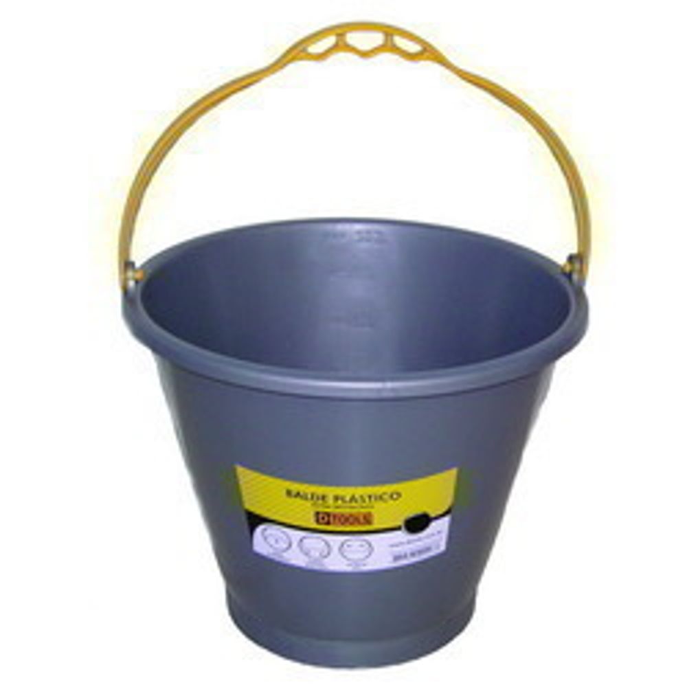 Balde Plastico Extra Reforcado 10lt Dtools - Thony Ferragem
