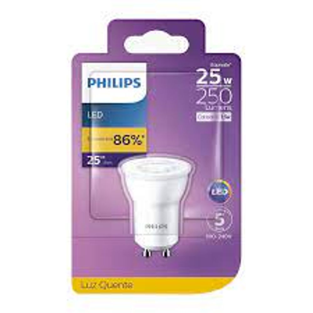 LAMPADA LED SPOT MR11 3.5W 250LM 36D QUENTE GU10 P - Thony Ferragem