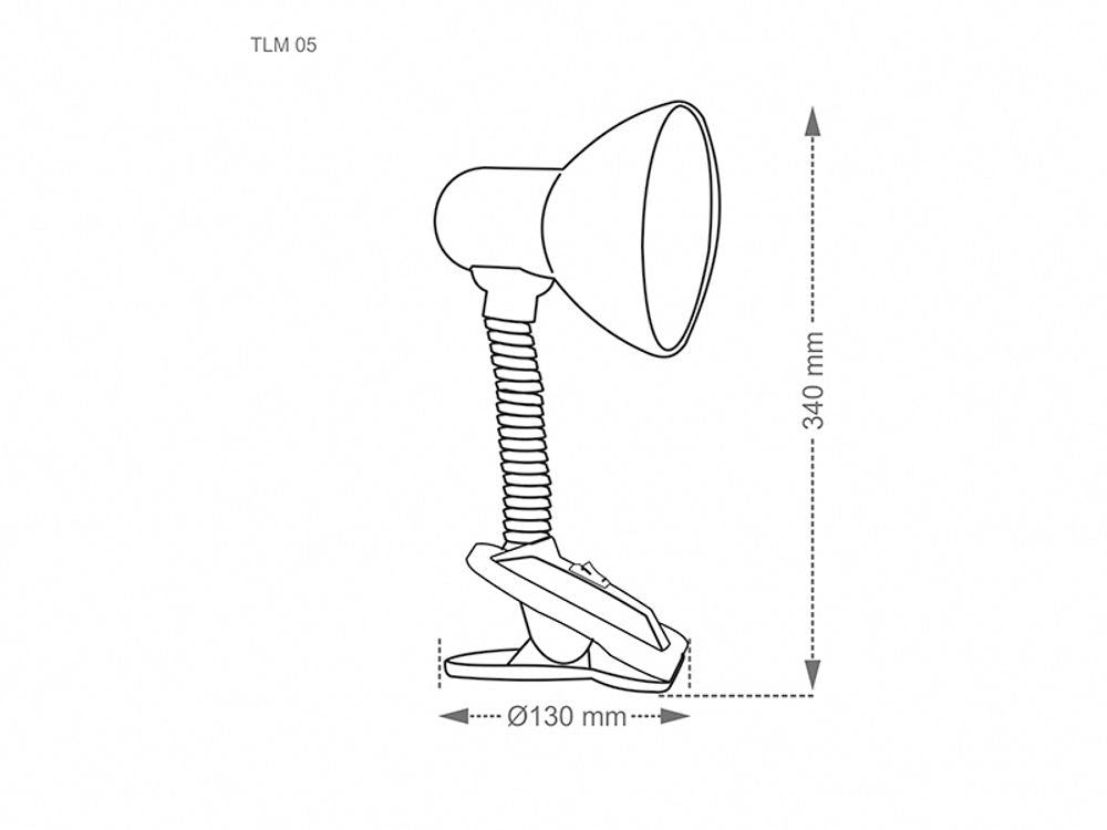 Luminaria Mesa Tlm 05 Preta Taschibra - Thony Ferragem