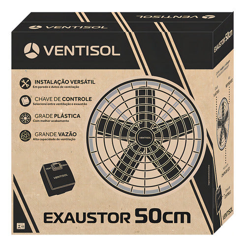 Exaustor Diâmetro De 50 Cm Linha Comercial 220v Ventisol - Thony Ferragem