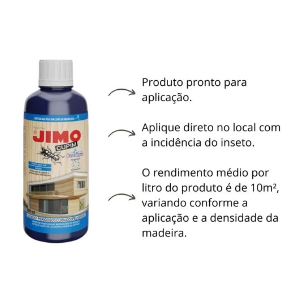 Mata Cupim Líquido A Base Água Incolor 500ml Jimo - Thony Ferragem