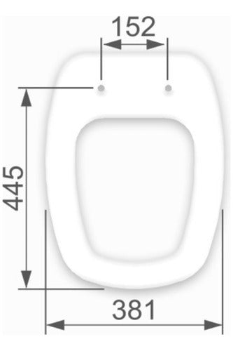 Assento Tampa Bacia Monte Carlo Deca Branco Almofadado Astra - Thony Ferragem