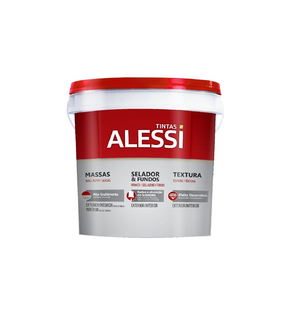 Massa Corrida Premium Balde 6kg Alessi - Thony Ferragem