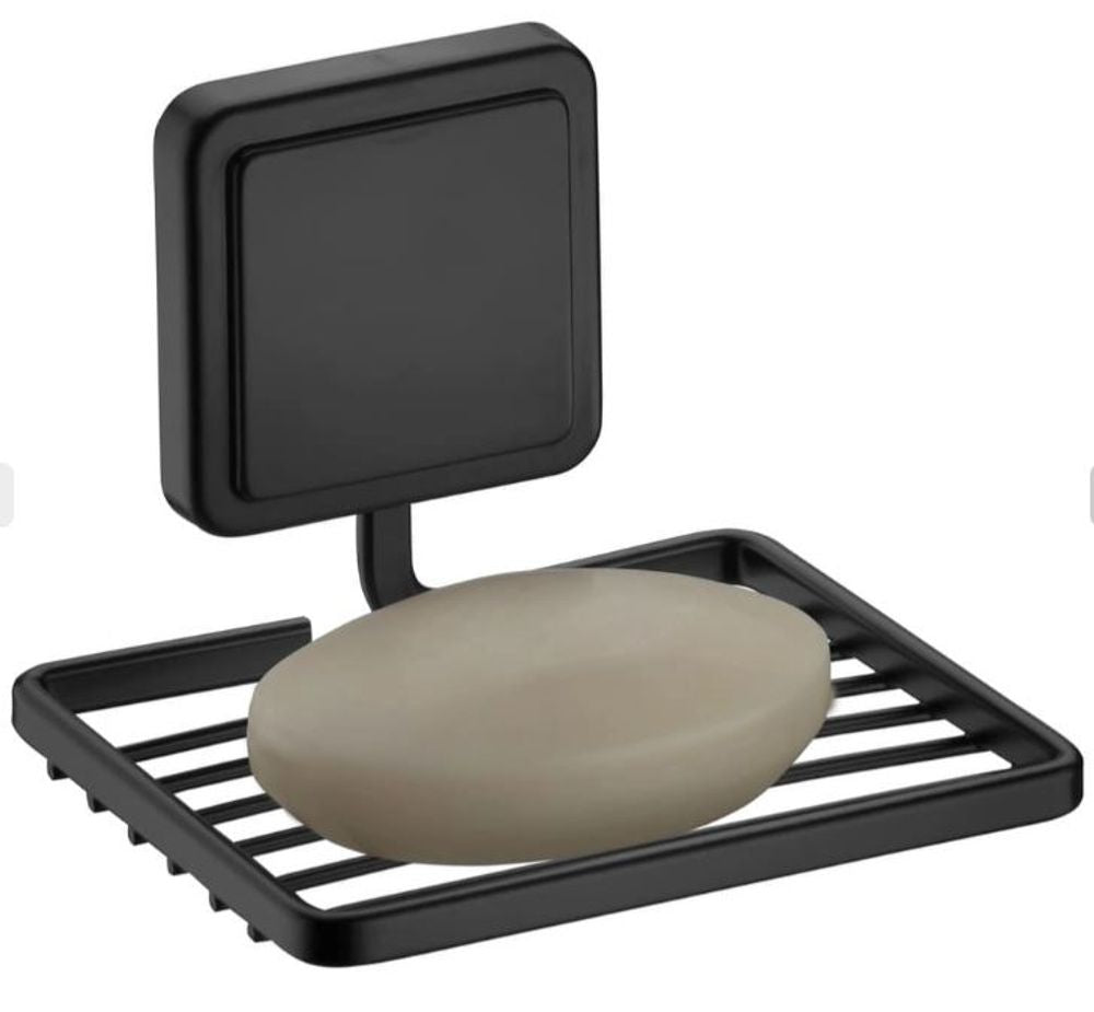 Saboneteira com Adesivo Preto Fosco Future - Thony Ferragem