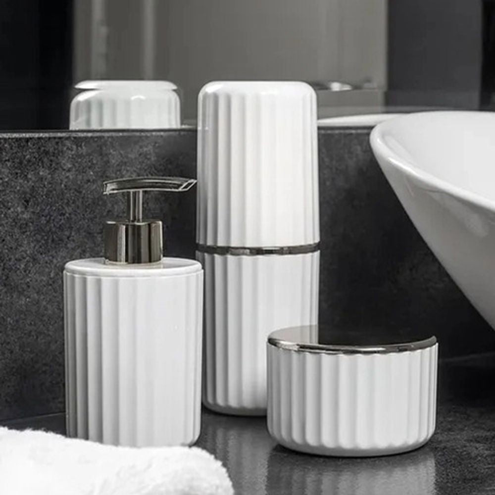 Porta Escova De Dente Groove Rosa Quartz OU - Thony Ferragem