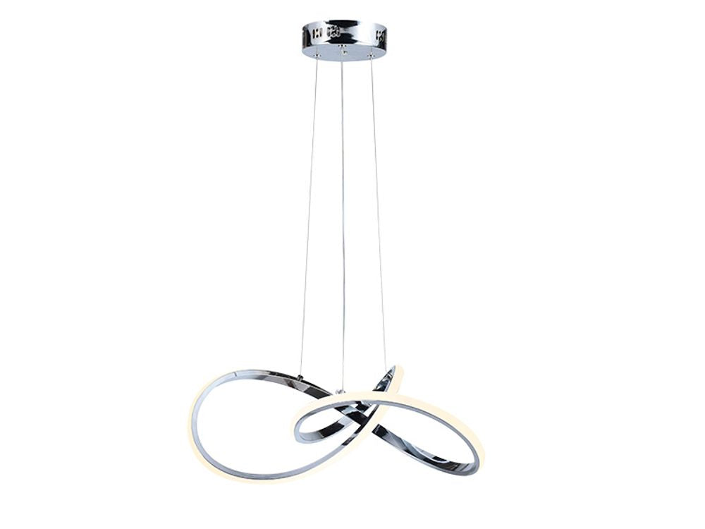 Pendente LED Toquio 3000K 30W Cromado Taschibra