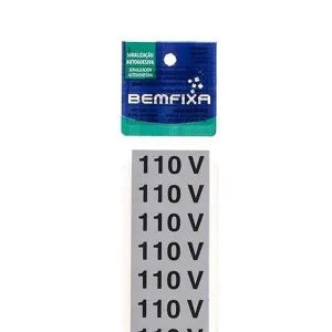 Placa Sinalizadora 110V 5x25cm BemFixa - Thony Ferragem