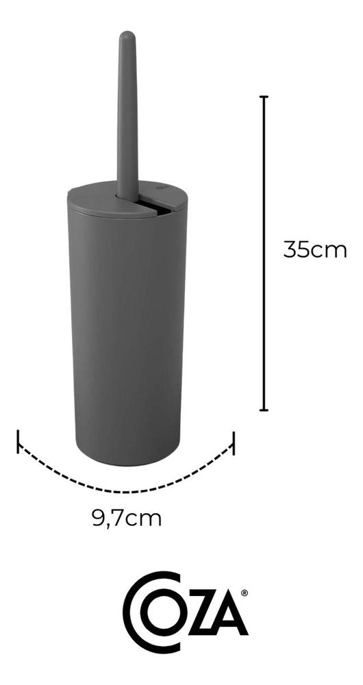 Escova Sanitária Cinza Chumbo Serene Coza - Thony Ferragem