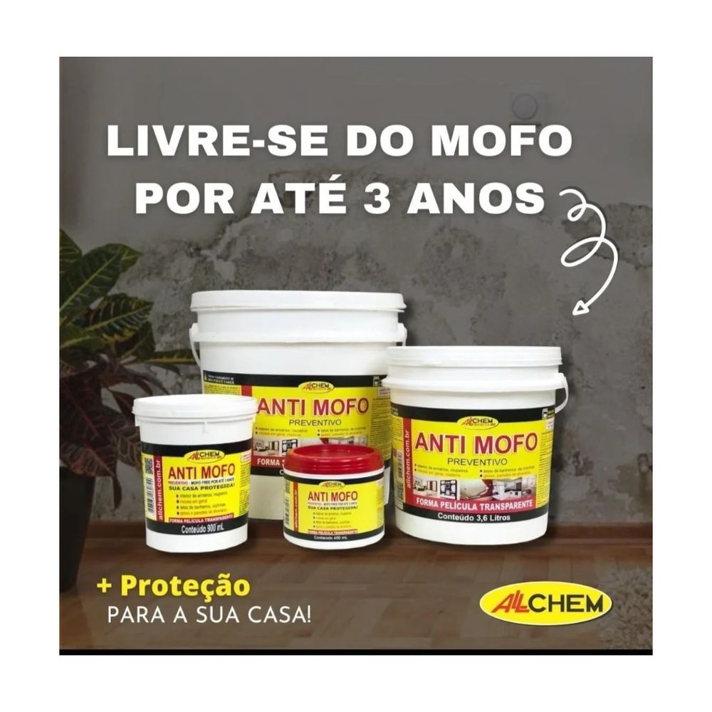 FUNDO ANTIMOFO FUNGOS BACTERIAS PREVENTIVO 900ML - Thony Ferragem