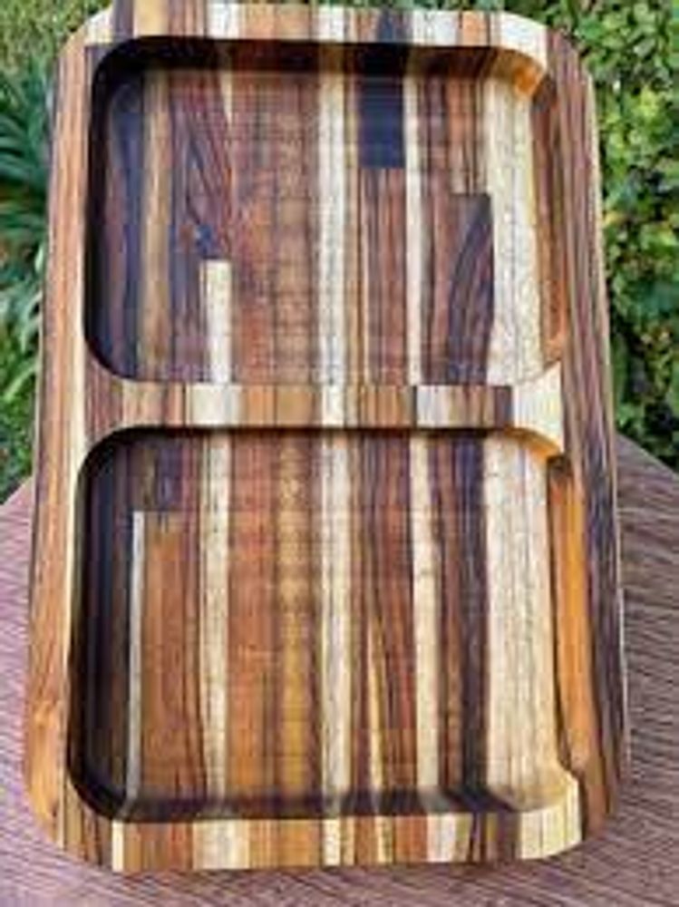 Gamela Teca Retangular C/2 Divisorias 33x22x3,5 Grilazer - Thony Ferragem