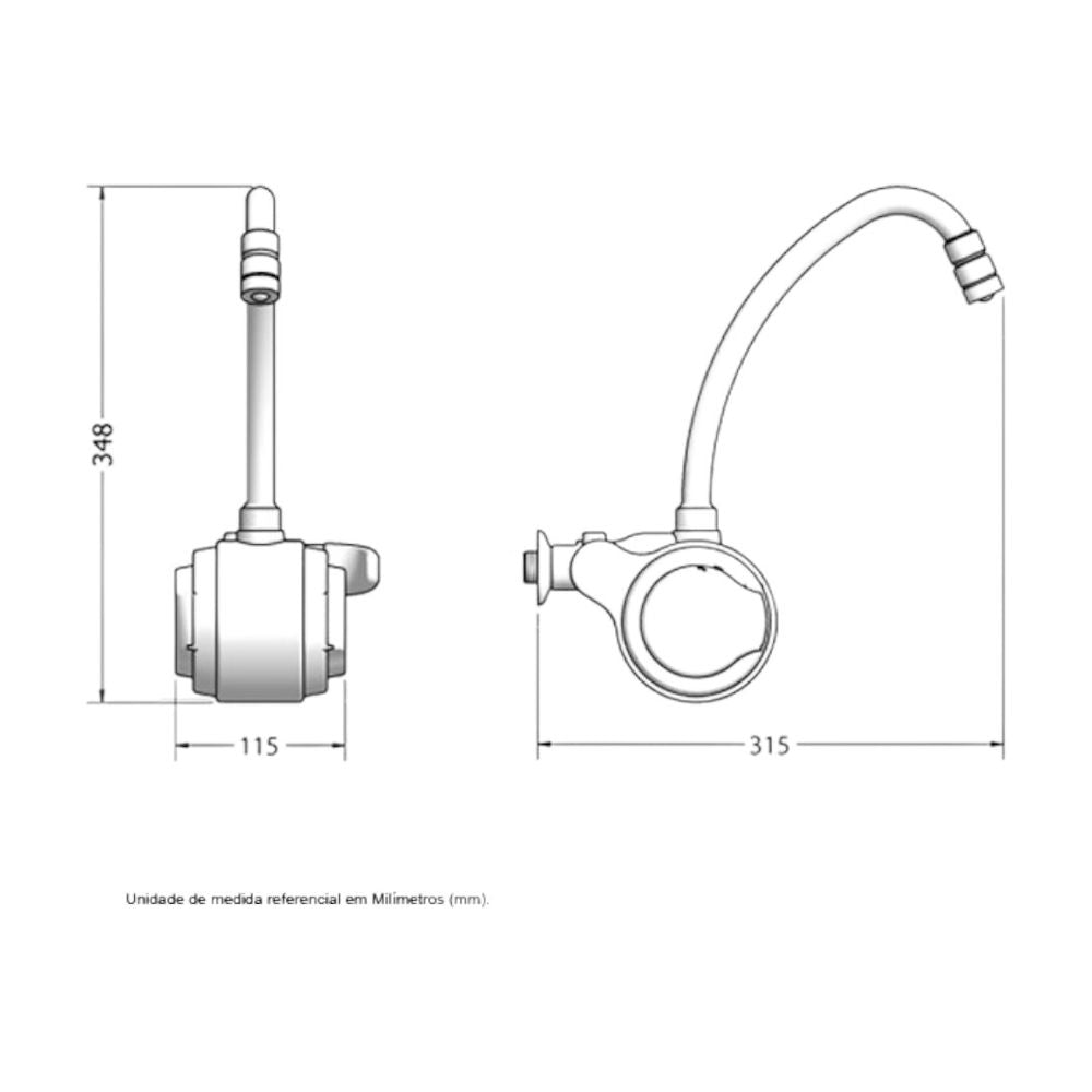 Torneira Eletrica Versatil 4500w Branca 127v Lorenzetti - Thony Ferragem