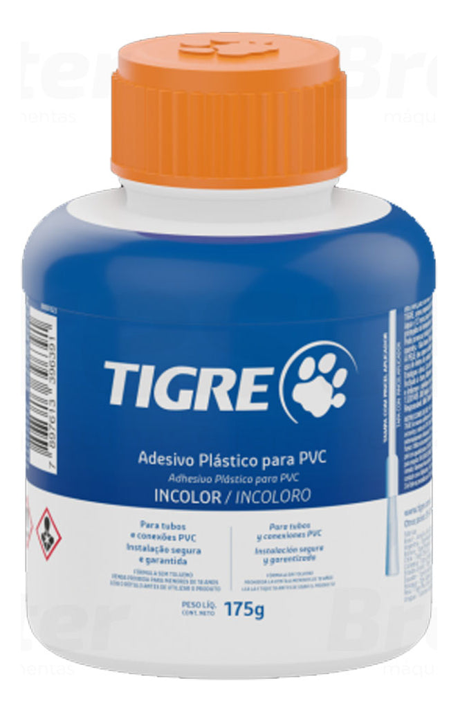 Adesivo Plastico Pvc Incolor 175g C/ Pincel Tigre - Thony Ferragem