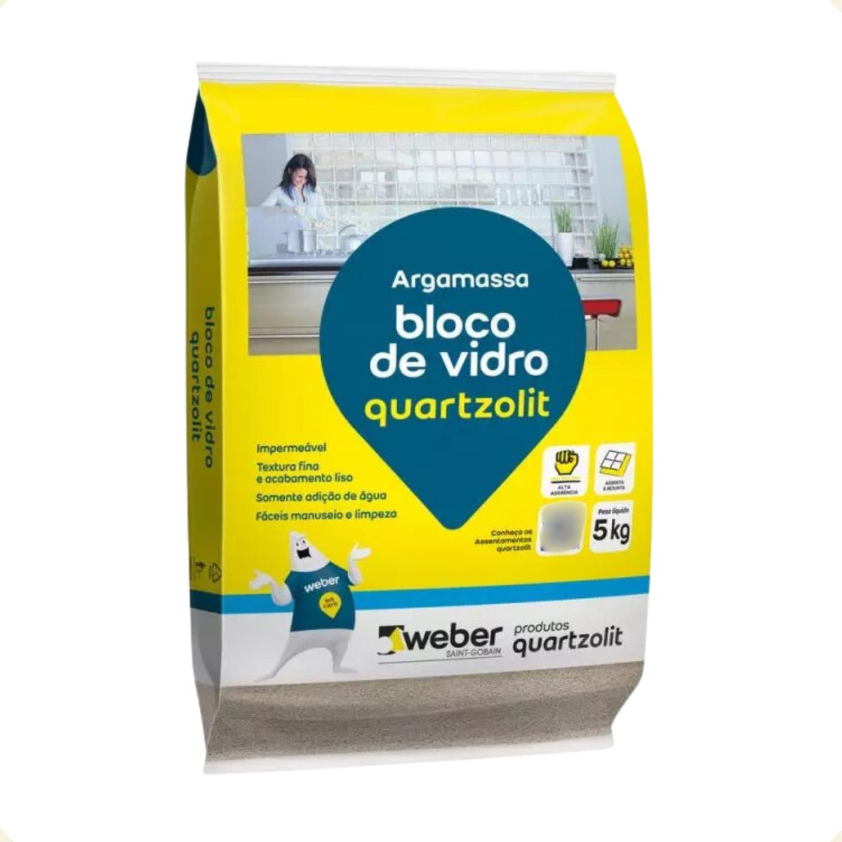 Assentamento Bloco De Vidro 5kg Quartzolit - Thony Ferragem