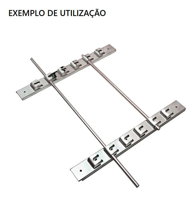 Barra Para Churrasqueira Macica 8mm 80cm MZ Metal - Thony Ferragem