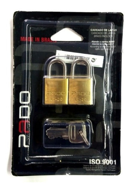 Cadeado SM 20 mm – Jogo com 2 Unidades – Pado