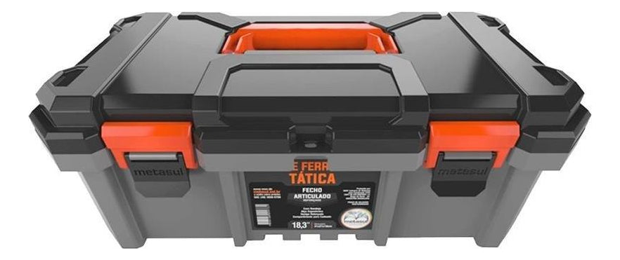Caixa De Ferramentas Tatica 18,3’’ C/ Fecho Metal Metasul - Thony Ferragem