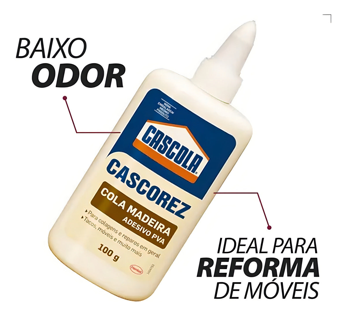 Cola Para Madeira 100g Cascola - Thony Ferragem