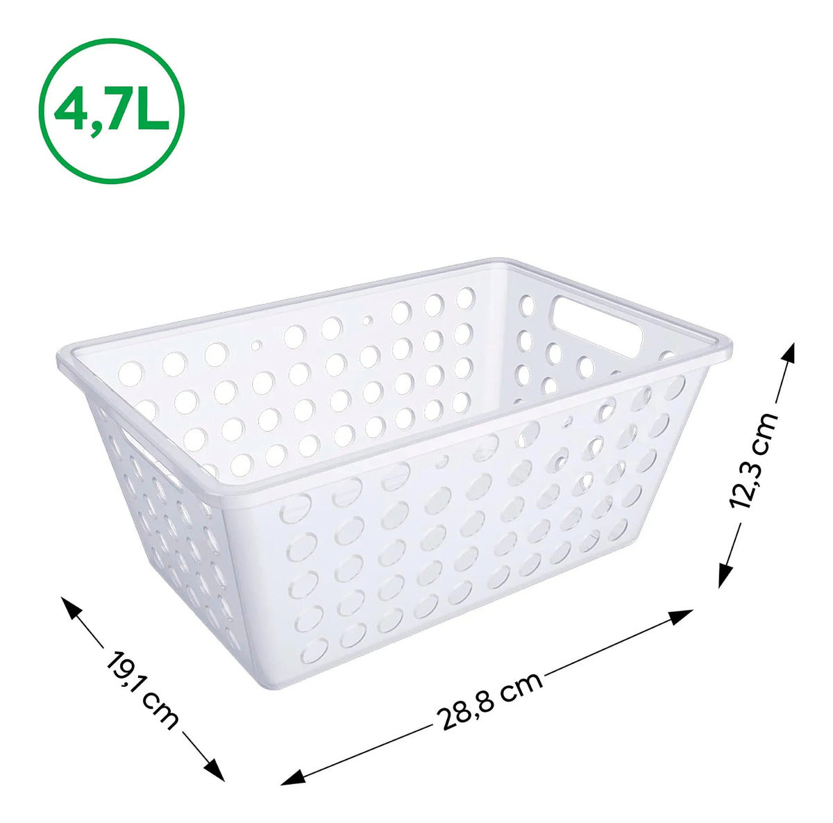 Cesta Organizadora 4,7l Eco Natural Coza - Thony Ferragem