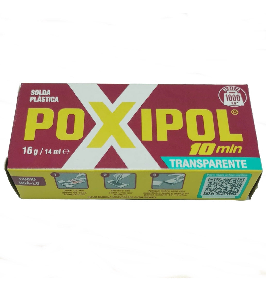 Poxipol Transparente 16gr - Thony Ferragem