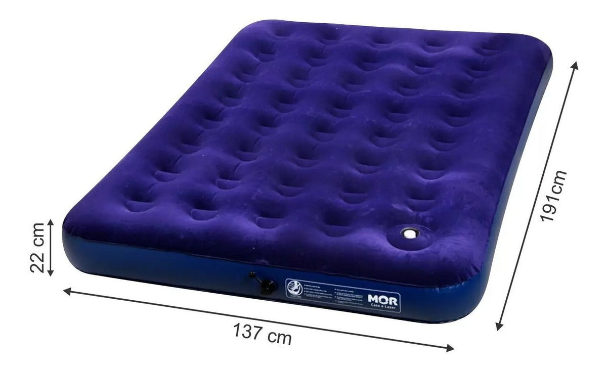 Colchao Inflavel Casal Com Fole Mor - Thony Ferragem