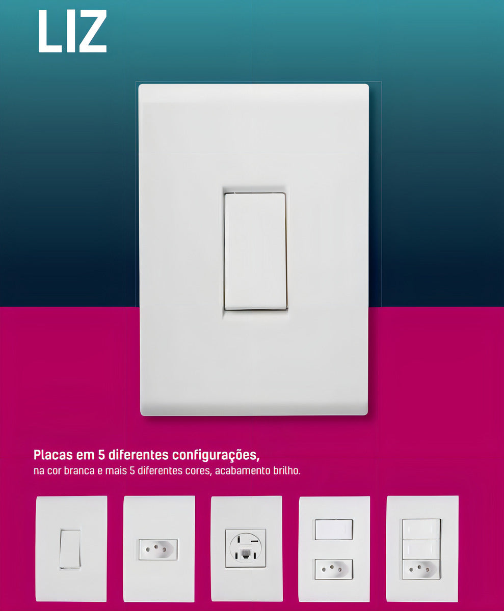 Conjunto Interruptor Paralelo 10a - Liz Tramontina - Thony Ferragem