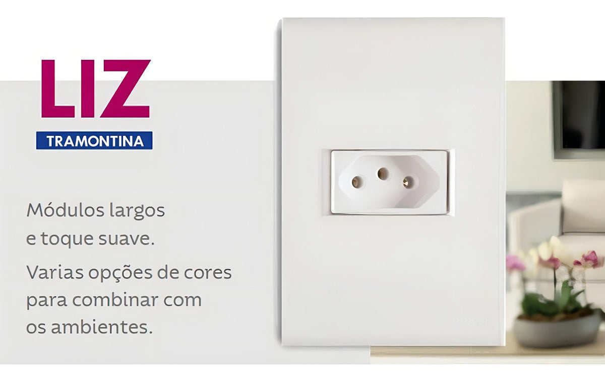 Conjunto Tomada 2p+T 20a - Liz Tramontina - Thony Ferragem