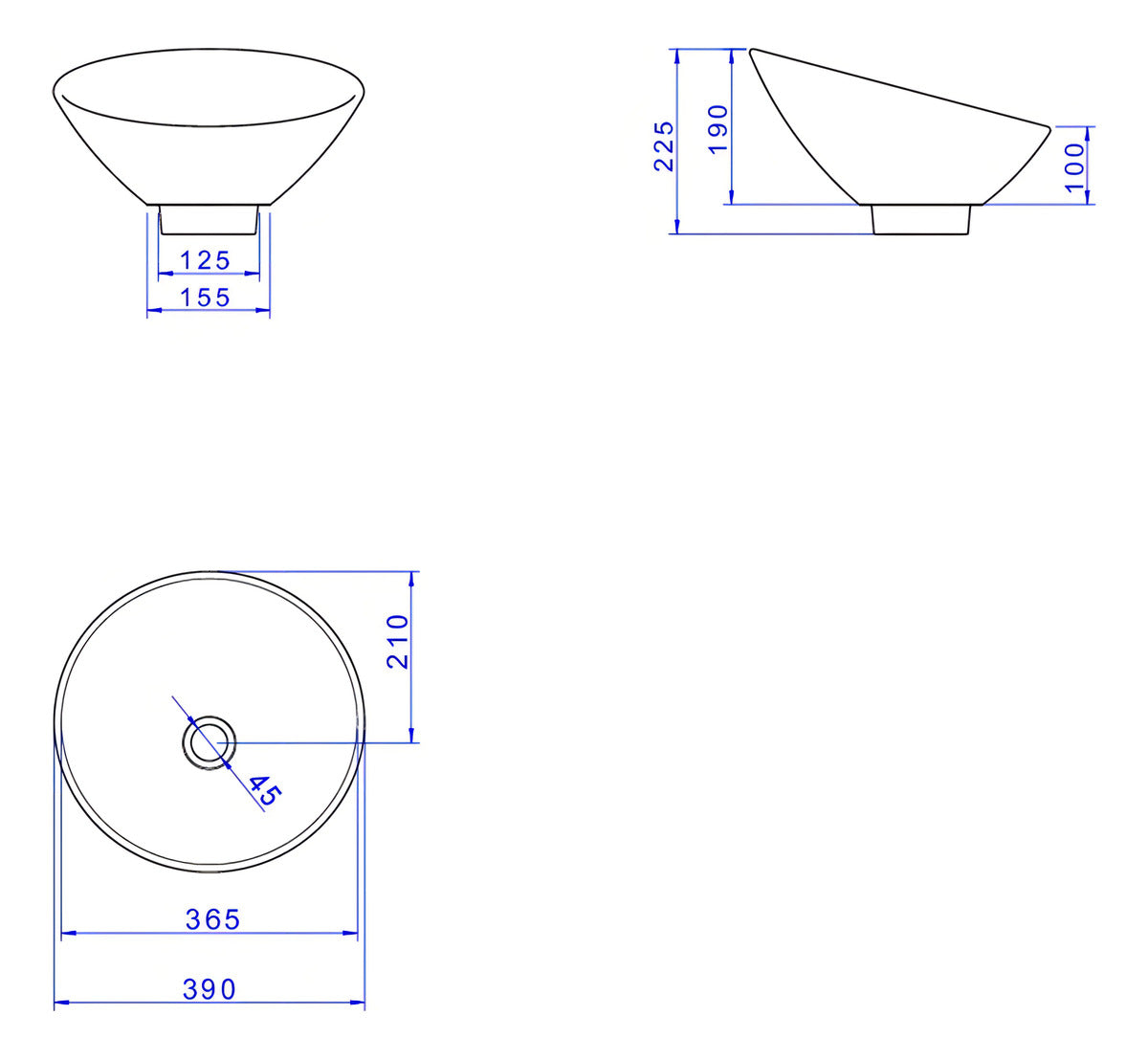 Cuba Apoio Red. Meia Lua 390mm Branco Gelo Deca - Thony Ferragem