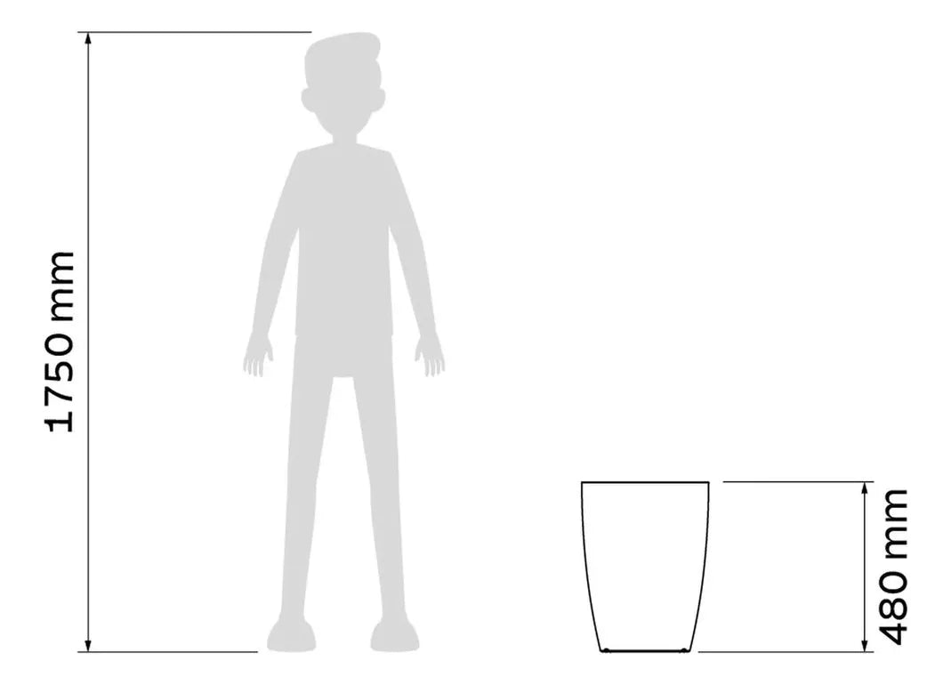 Vaso Thai 48cm Concreto Tramontina - Thony Ferragem