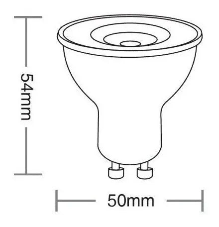 Kit 10 Lâmpadas Dicroicas TDL 20 3.5W 2700K GU10 Taschibra - Thony Ferragem