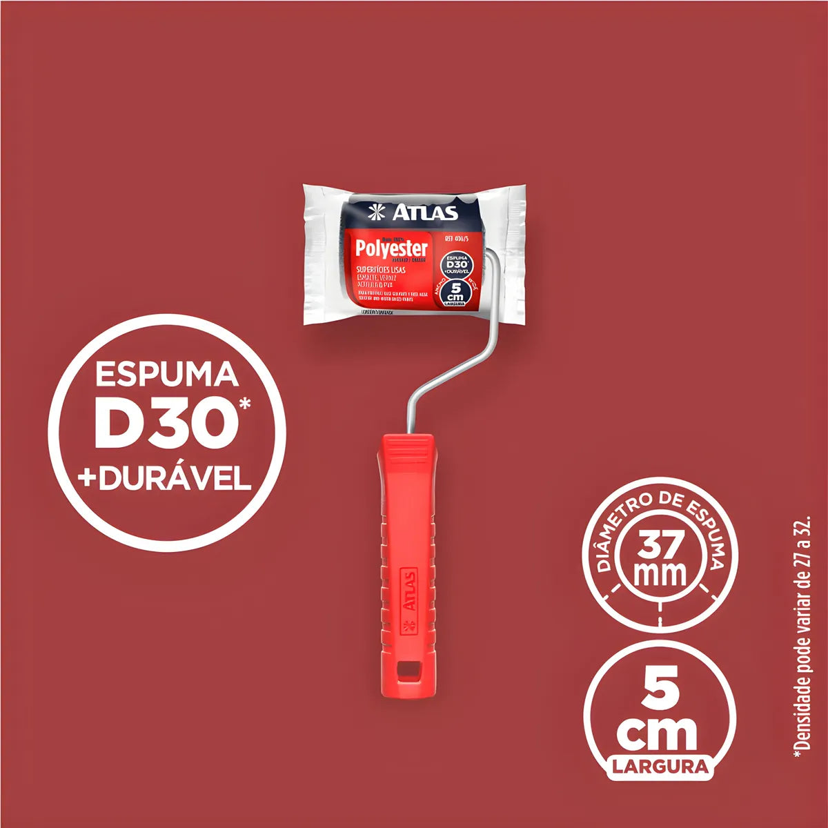 Rolo Espuma Poliester 5cm Atlas - Thony Ferragem