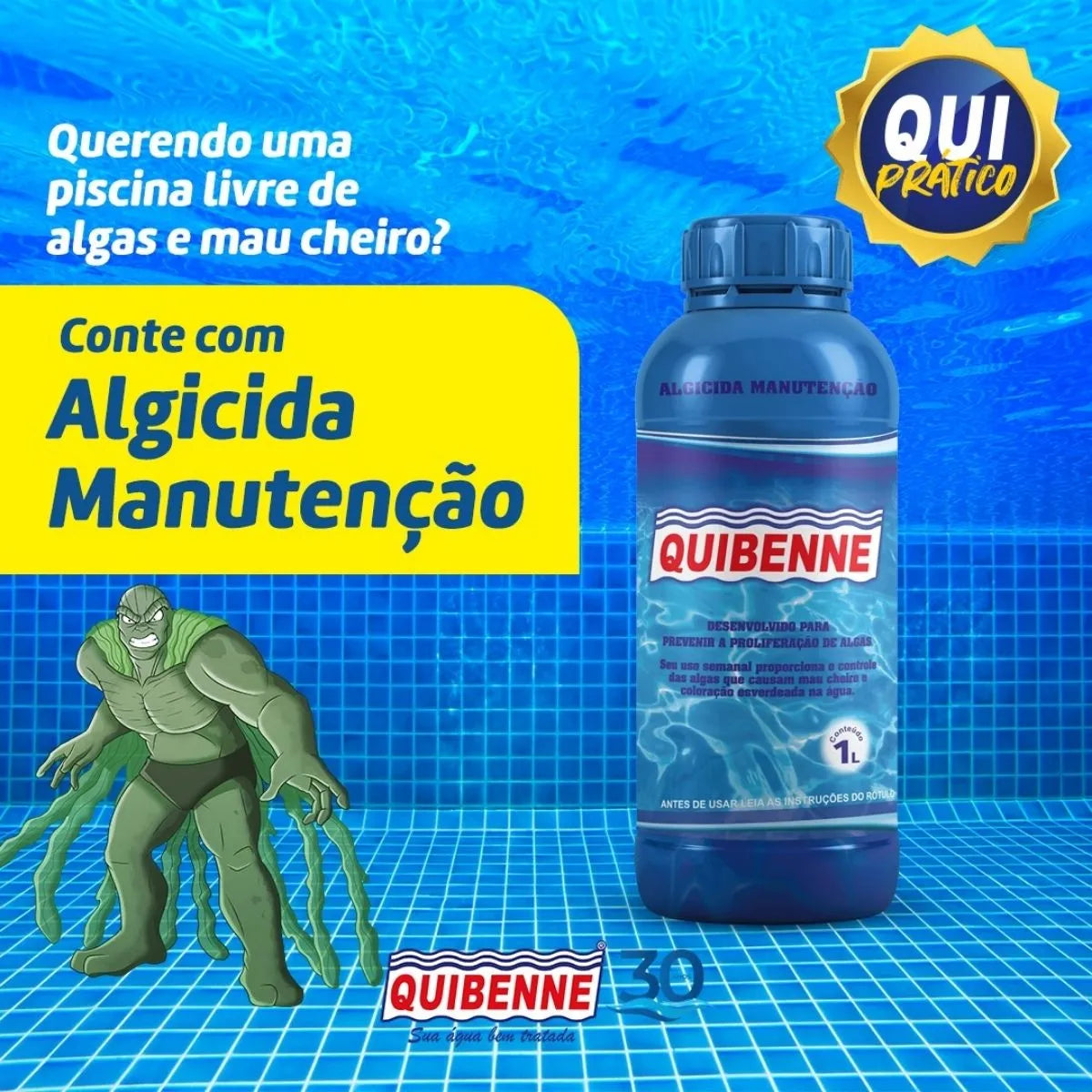 Algicida Manutenção 1lt Quibenne - Thony Ferragem