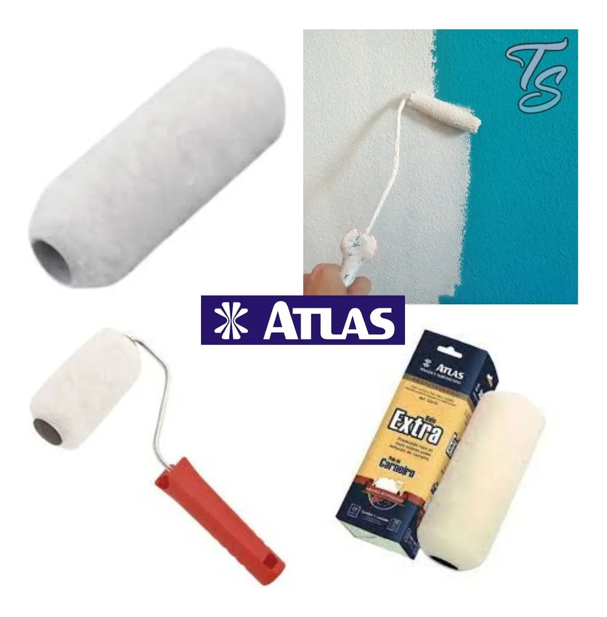 Rolo La Extra 23cm Atlas - Thony Ferragem