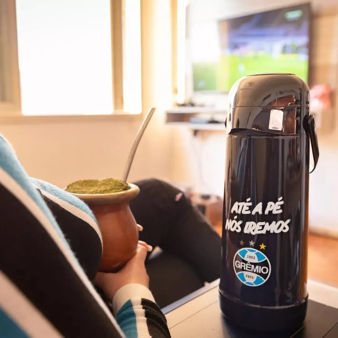 Garrafa Térmica Pressão Magic Pump Grêmio 1,8L Termolar - Thony Ferragem