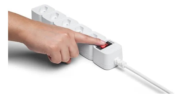 Filtro De Linha C/ 5 Tomadas Epe 205 Branco 3m Intelbras - Thony Ferragem