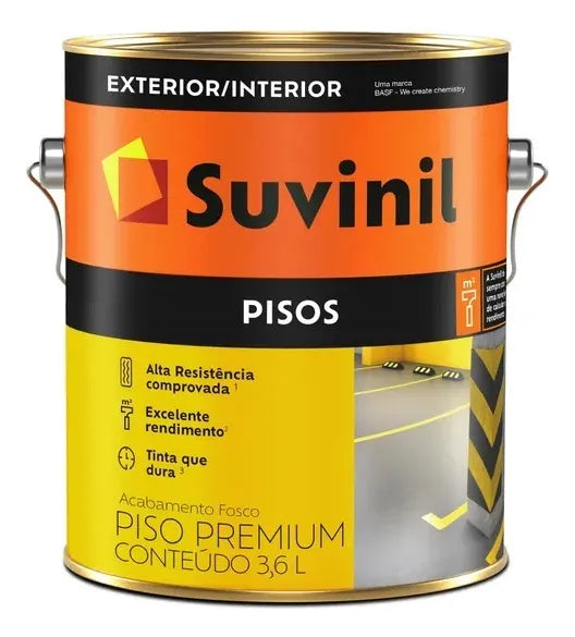 Tinta Piso Preto 3.6lts Suvinil - Thony Ferragem