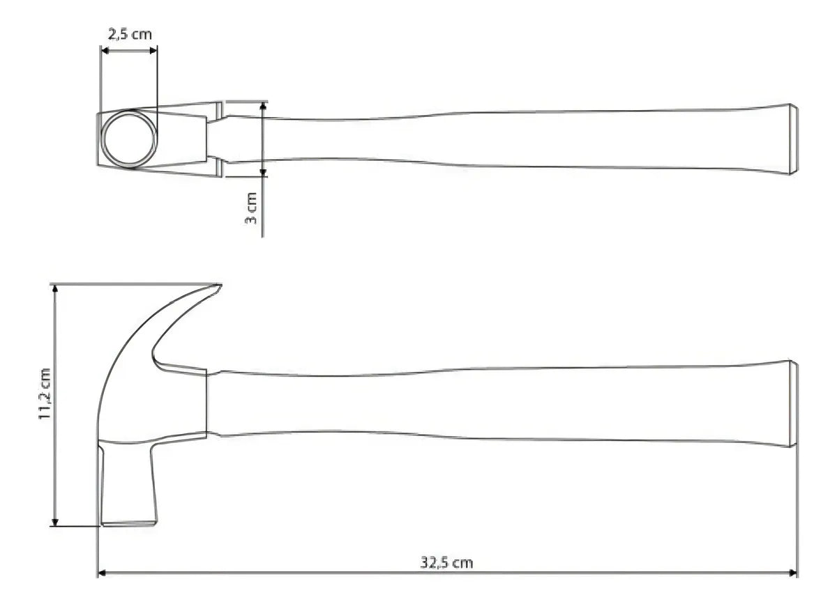 Martelo Unha Polido 25mm Tramontina - Thony Ferragem