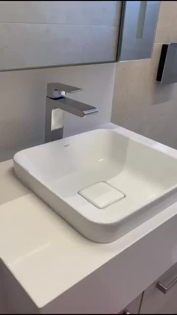 Cuba Sobrepor Quadrada 30cm Branca L.21030.17 Deca - Thony Ferragem