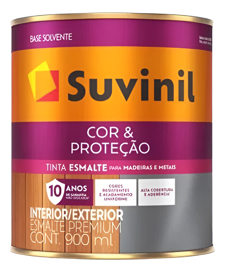 Tinta Esmalte Sintetico Fosco Preto 0.90l Suvinil - Thony Ferragem
