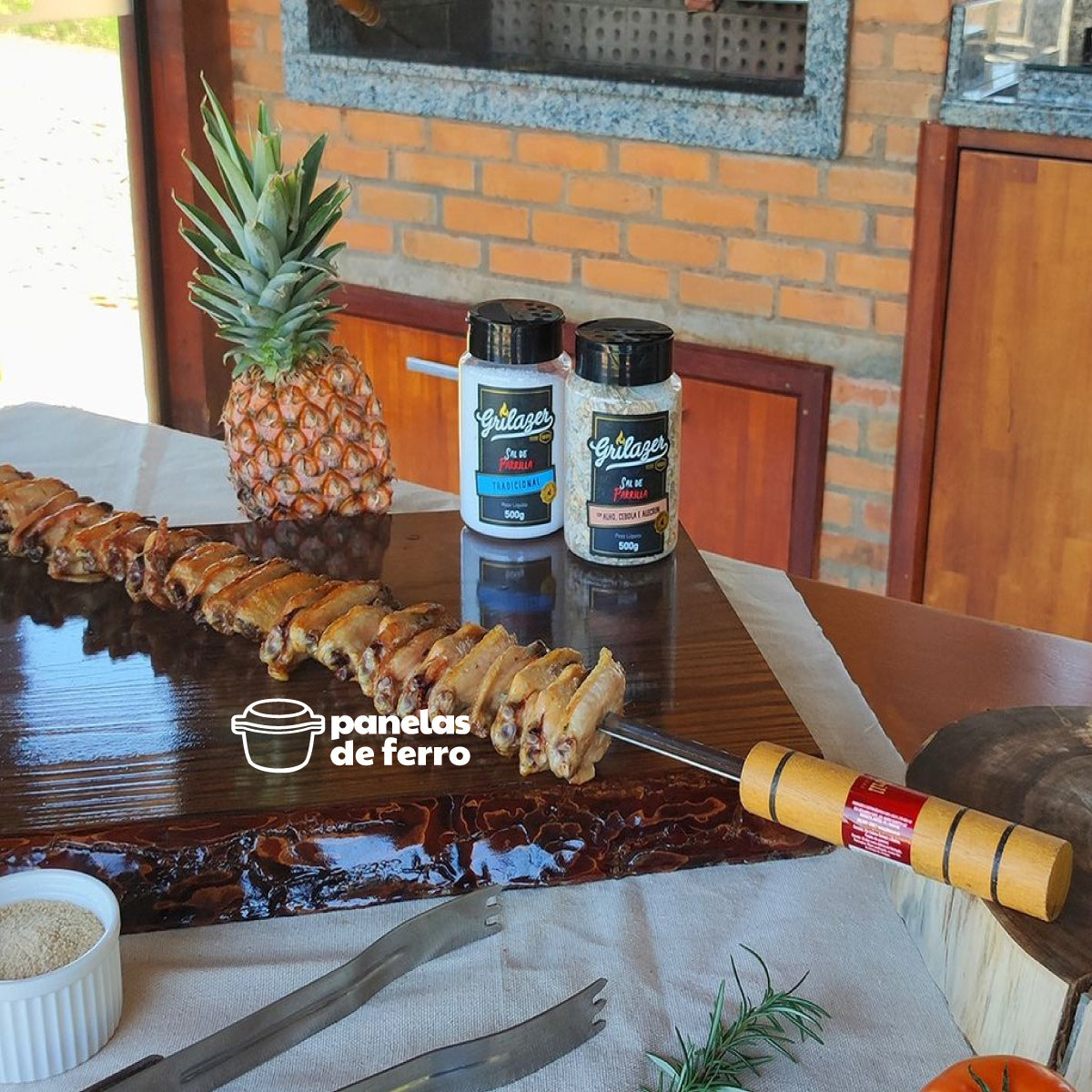 Espeto Duplo Inox Kort Domama - Thony Ferragem