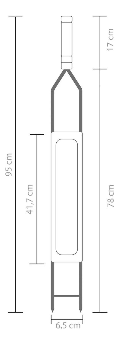 Espeto Inox P/ Queijo 75cm Grilazer - Thony Ferragem