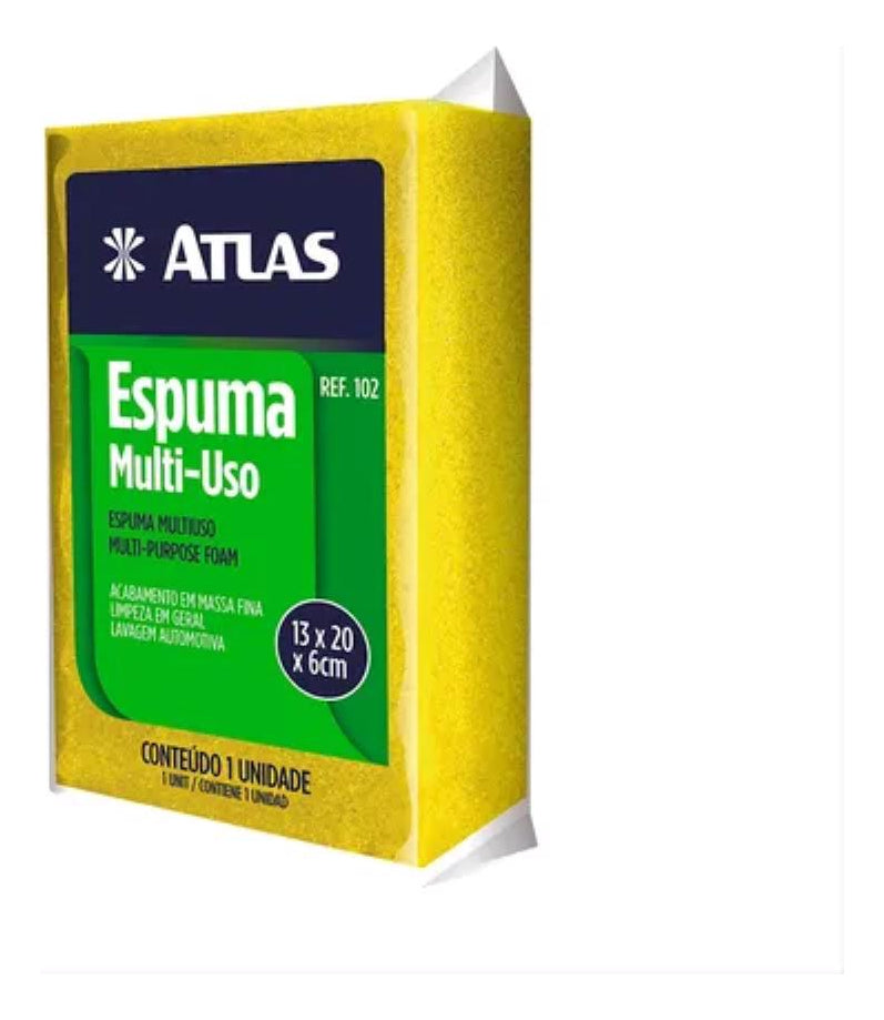 Espuma/Bloco Multiuso De Poliester Atlas - Thony Ferragem