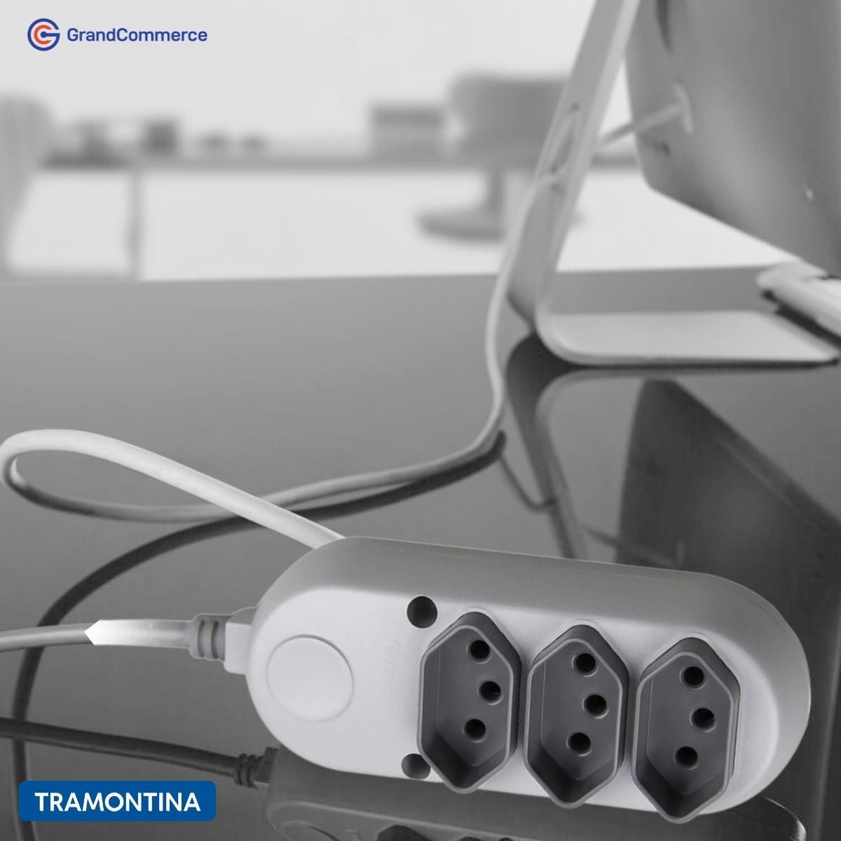 Extensao Eletrica 3 Tomadas 2p+T 10a/250v 1,5m Tramontina - Thony Ferragem