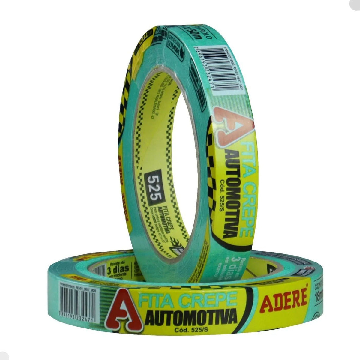 Fita Crepe Automotiva Verde 18mmx50m Adere - Thony Ferragem